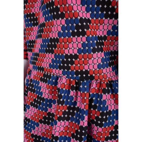 1970's Polka Dot Long Maxi Dress Women's Medium - Picture 5 of 6